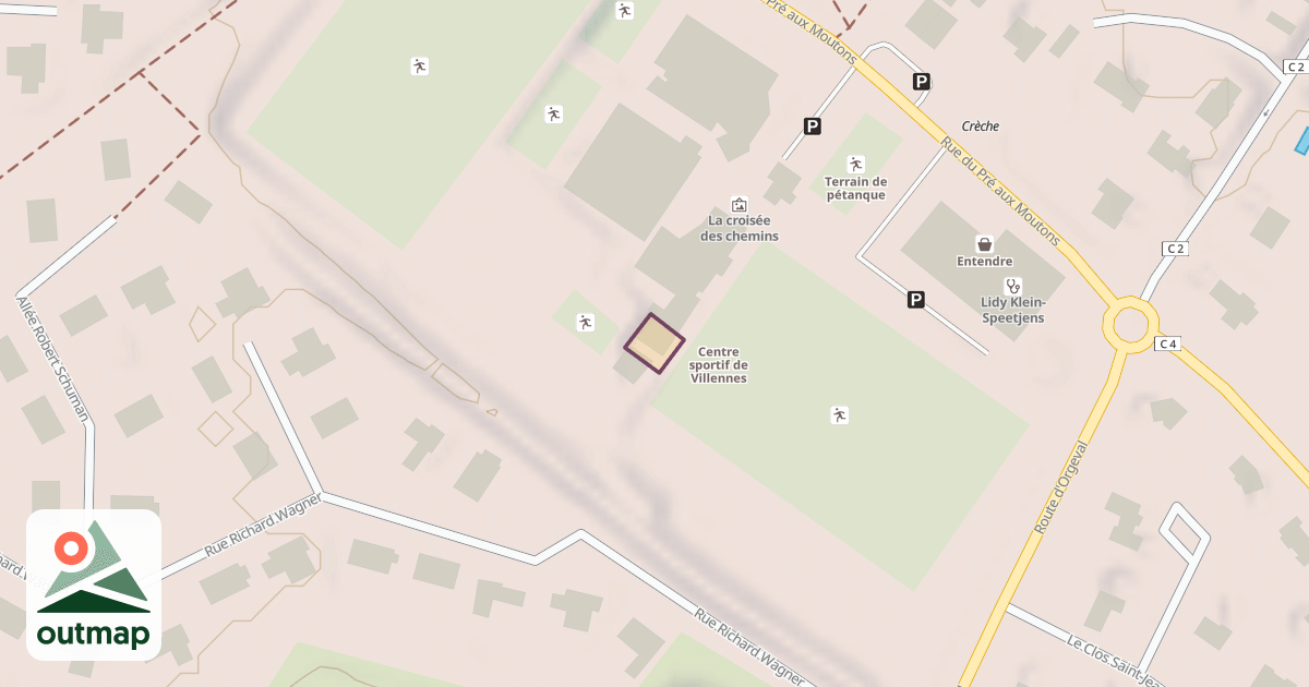 Map of Salle d'Escalade Patrick Bérhault