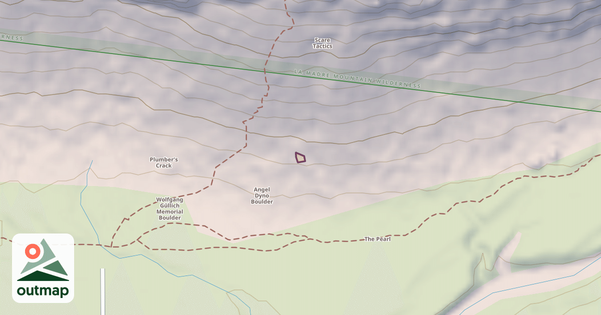 Map of Climbing Boulder