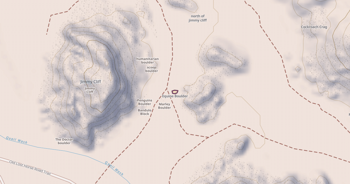 Map preview of Equine Boulder