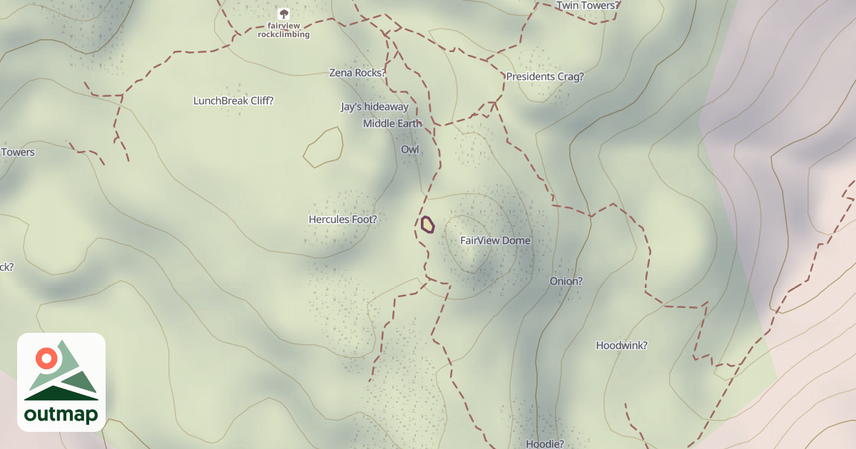 Map of Bedrock Boulder