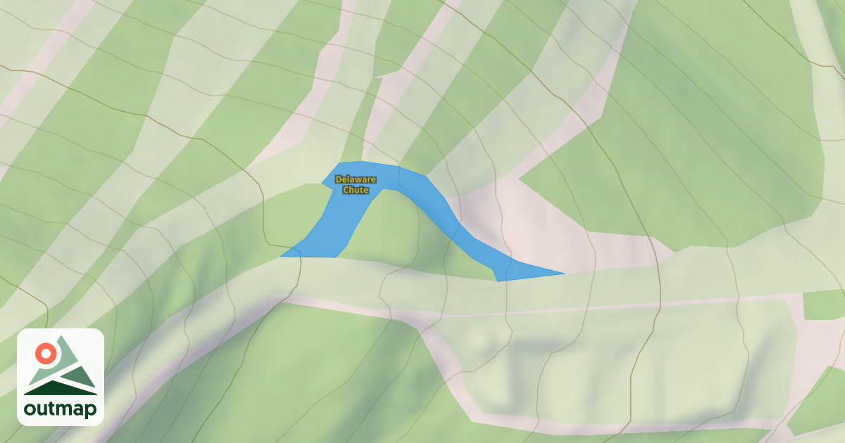 Map of Delaware Chute