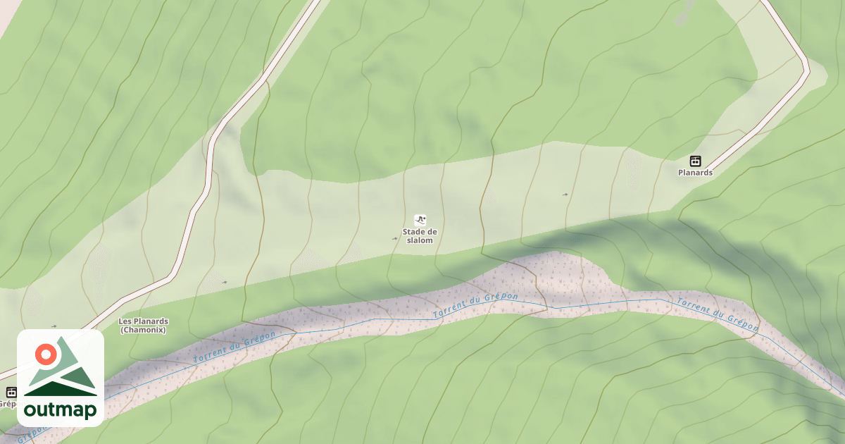 Map of Stade de slalom