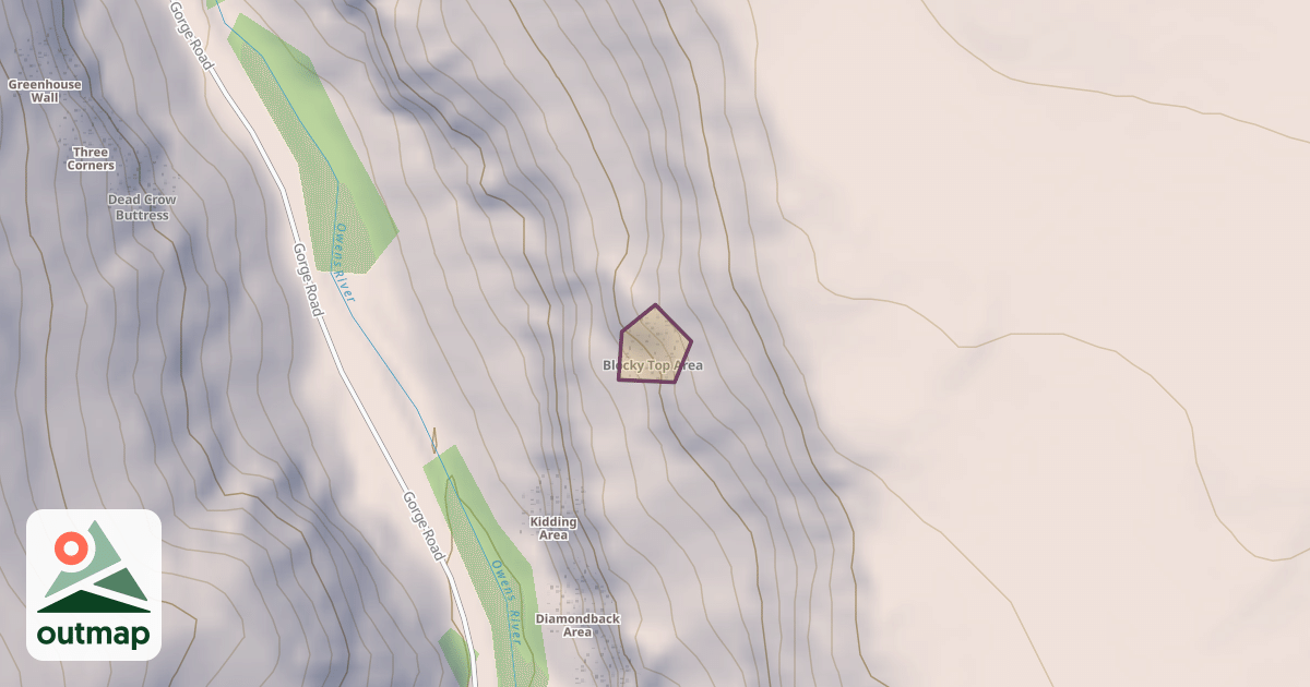 Map of Blocky Top Area