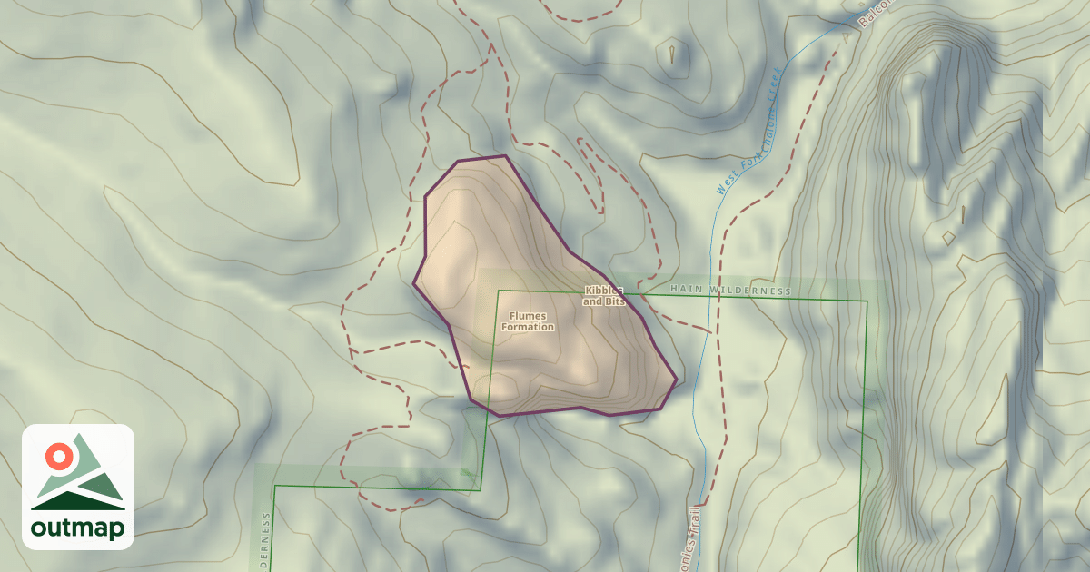 Map of Flumes Formation