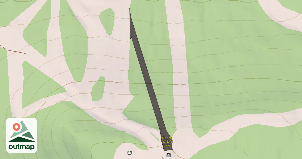 Map of Upper "C" Lift Line