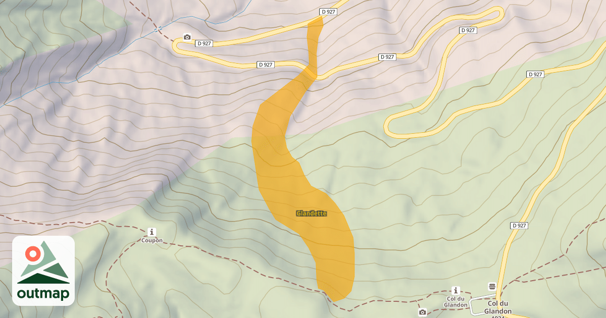 Map of Glandette