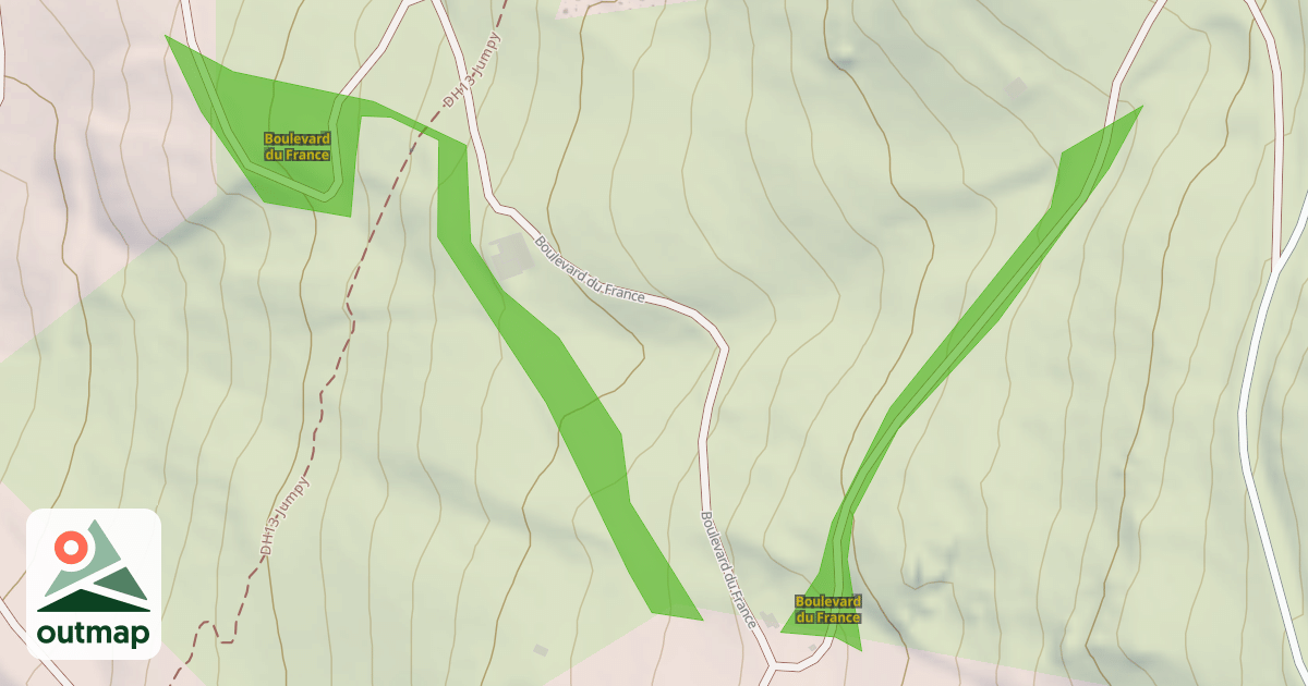 Map of Boulevard du France