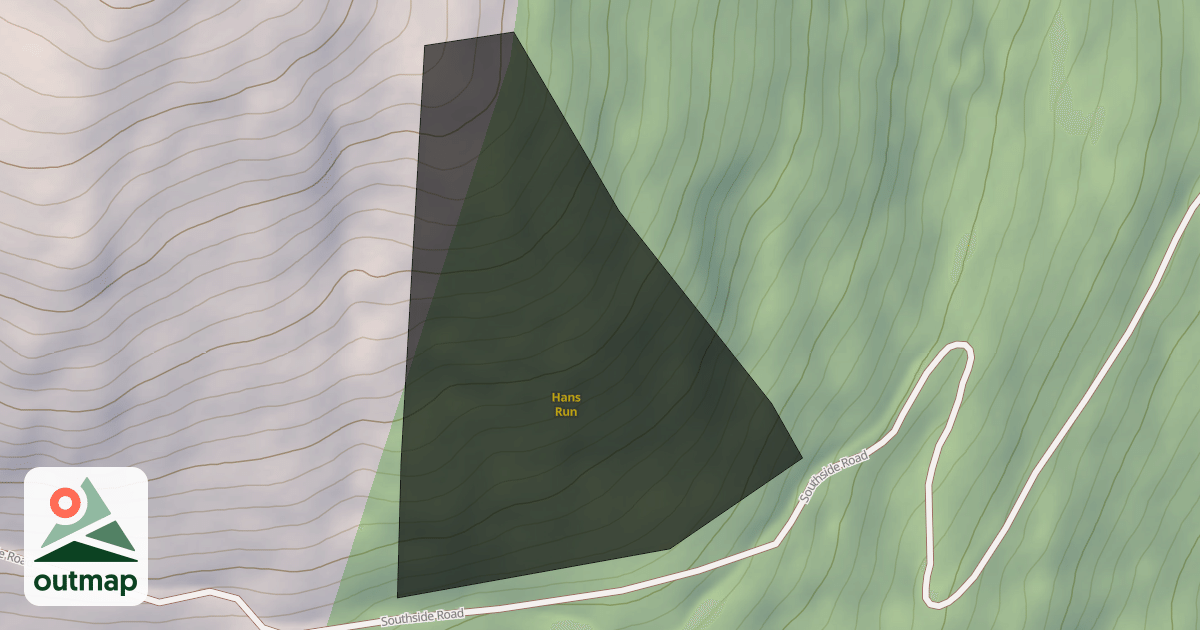 Map of Hans Run