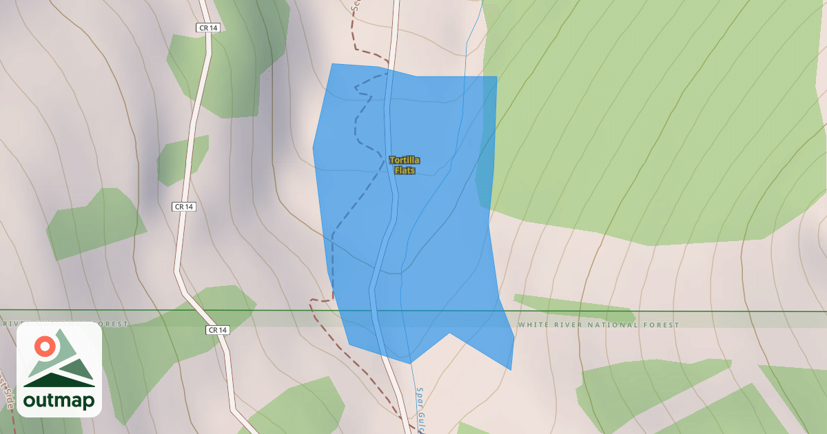 Map of Tortilla Flats