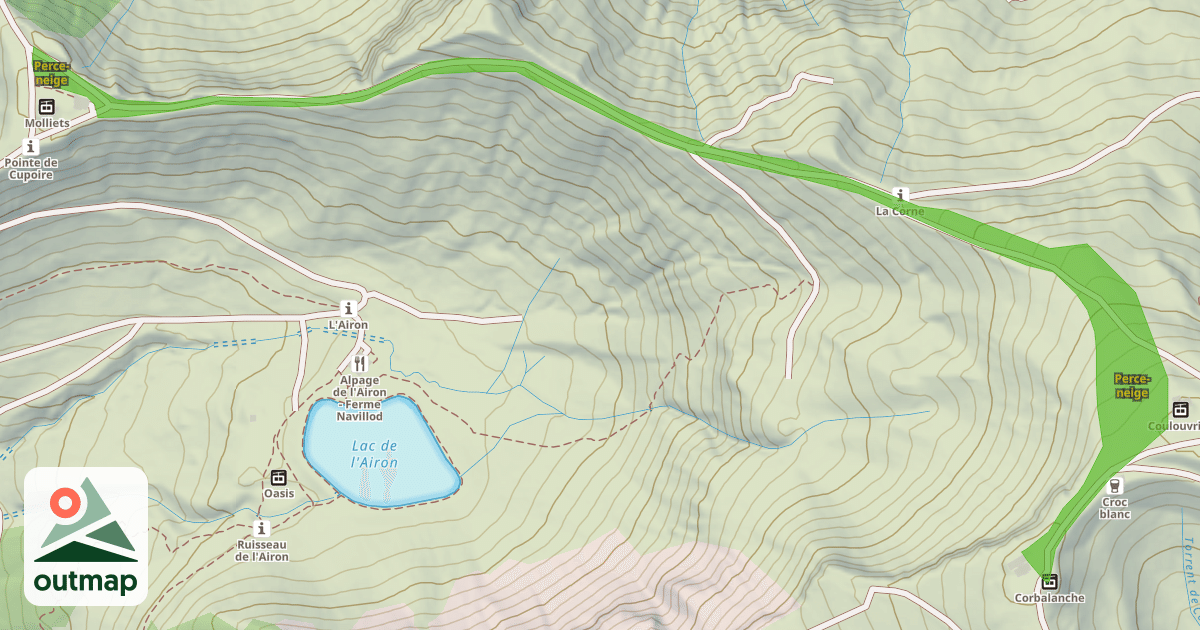 Map of Perce-neige