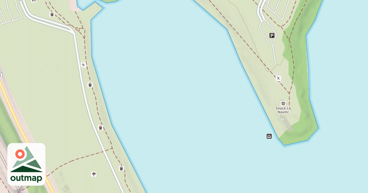 Map of Téléski nautique de Léry-Poses