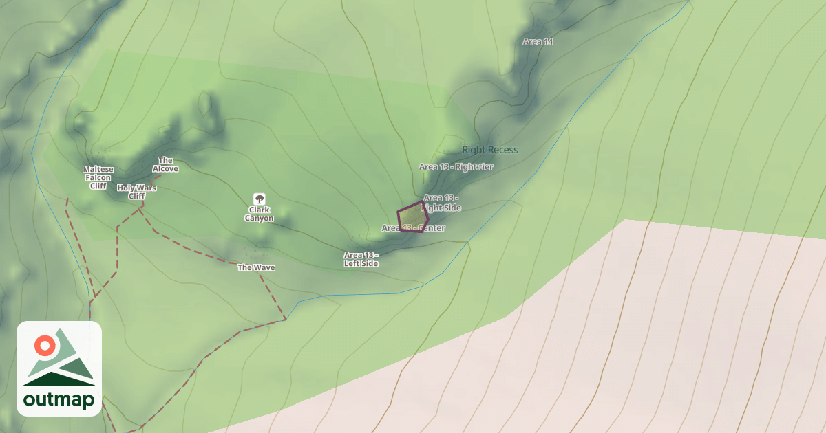 Map of Area 13 - Center