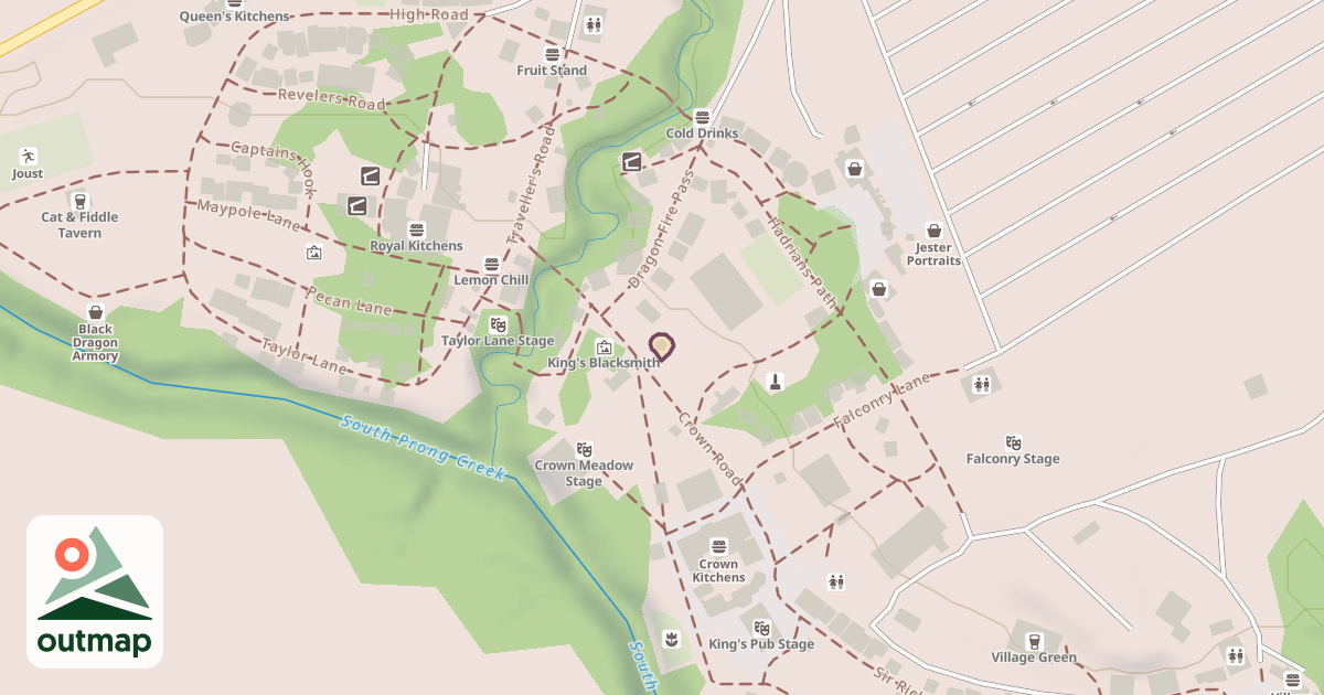 Map of Climbing Gym in Ellis