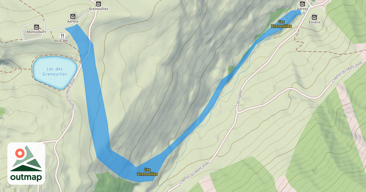 Map of Les Grenouilles