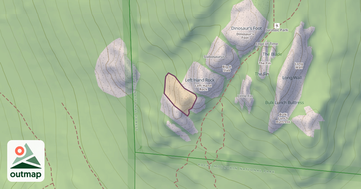 Map of Climbing Crag