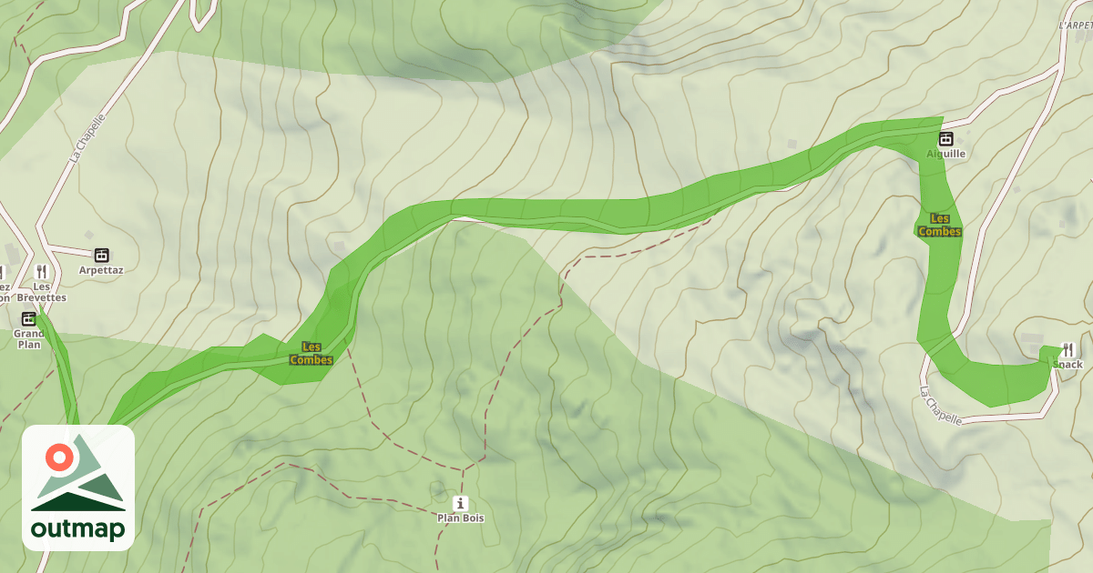 Map of Les Combes