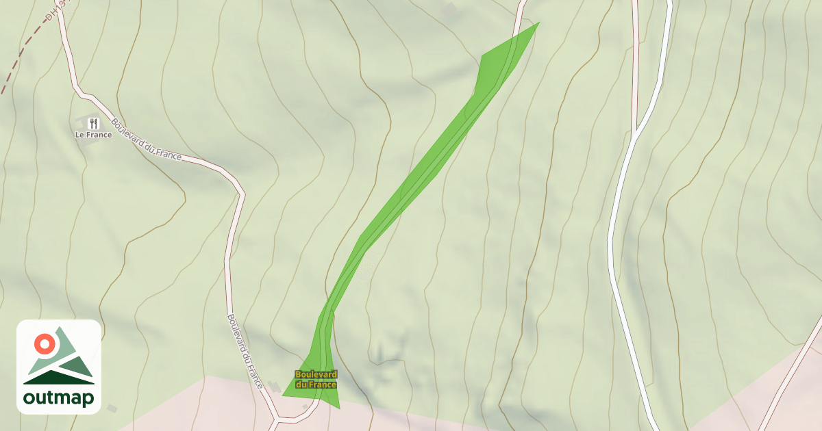 Map of Boulevard du France