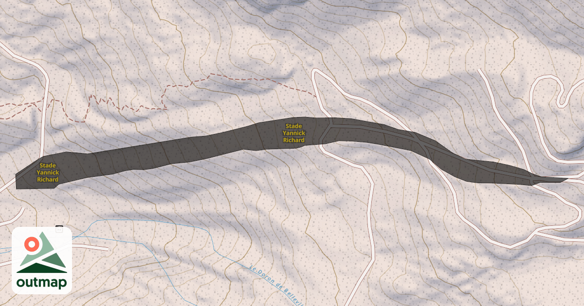 Map of Stade Yannick Richard
