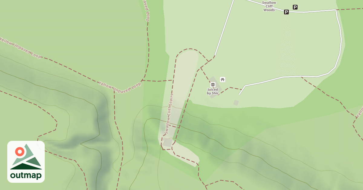 Map of Swallow Cliff Sledding Hill