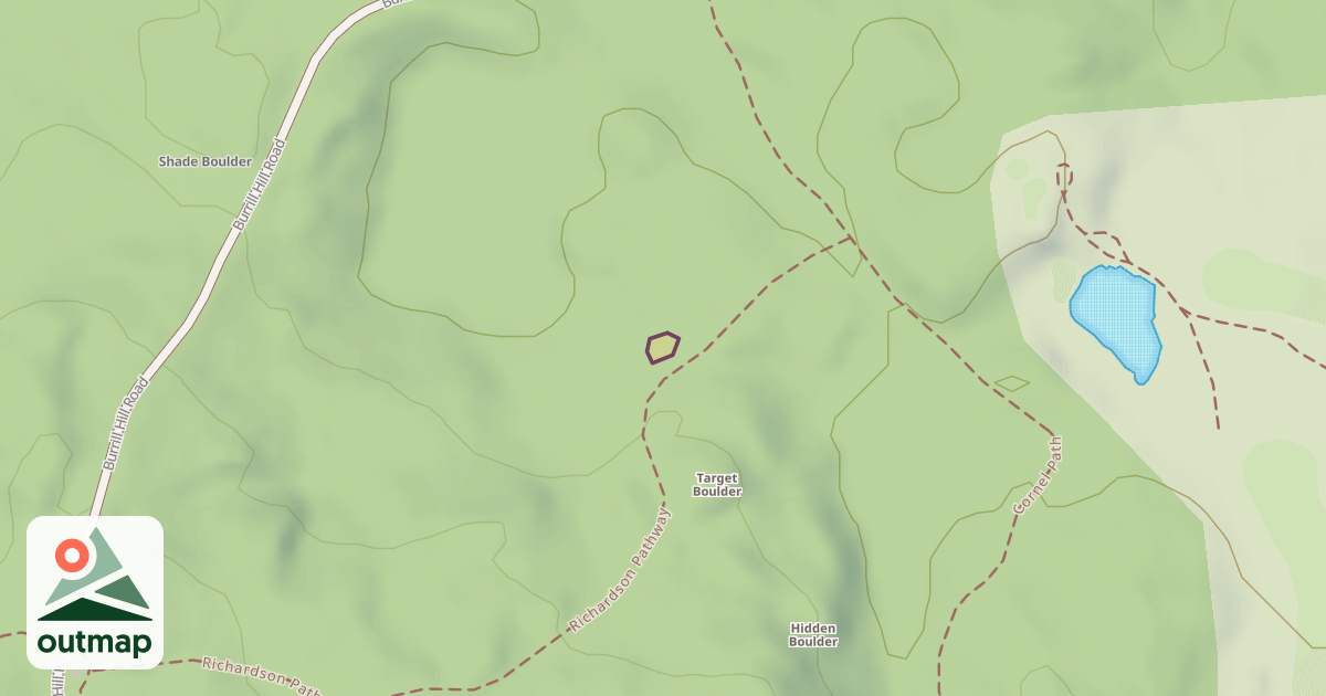 Map of Climbing Boulder