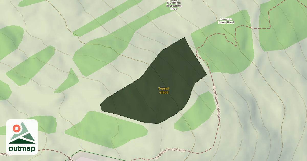 Map of Topsail Glade