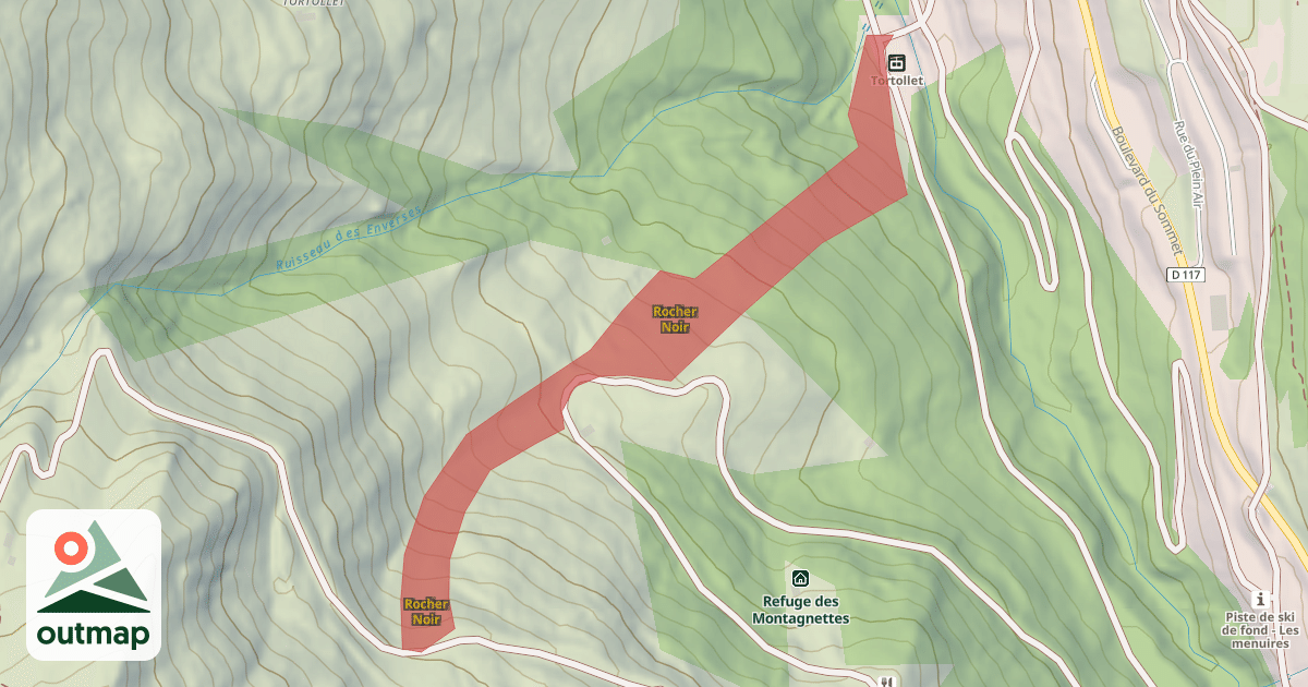 Map of Rocher Noir