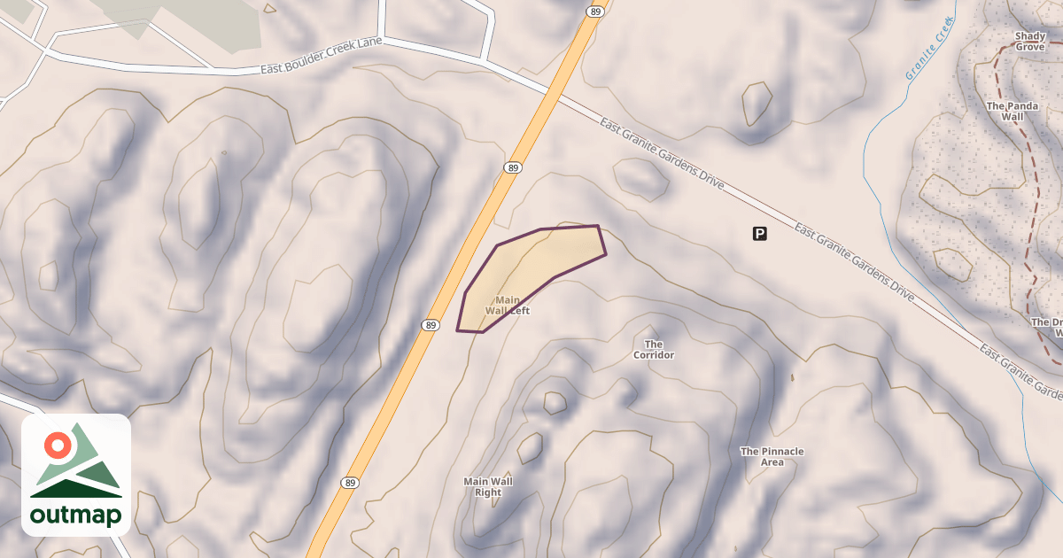 Map of Main Wall Left