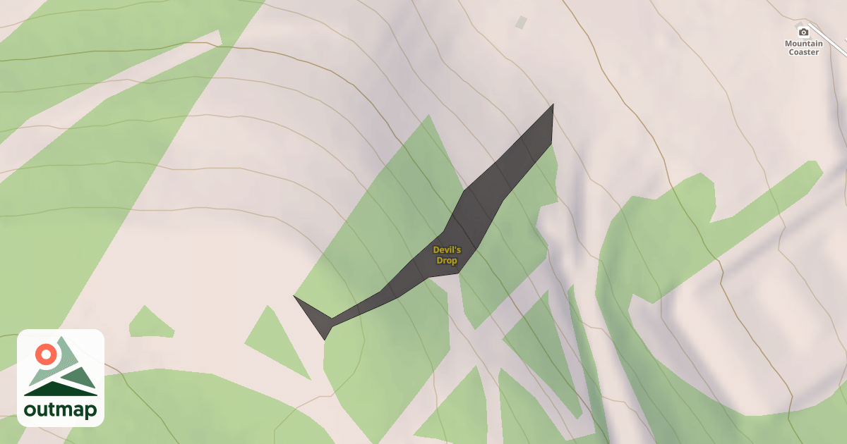 Map of Devil's Drop
