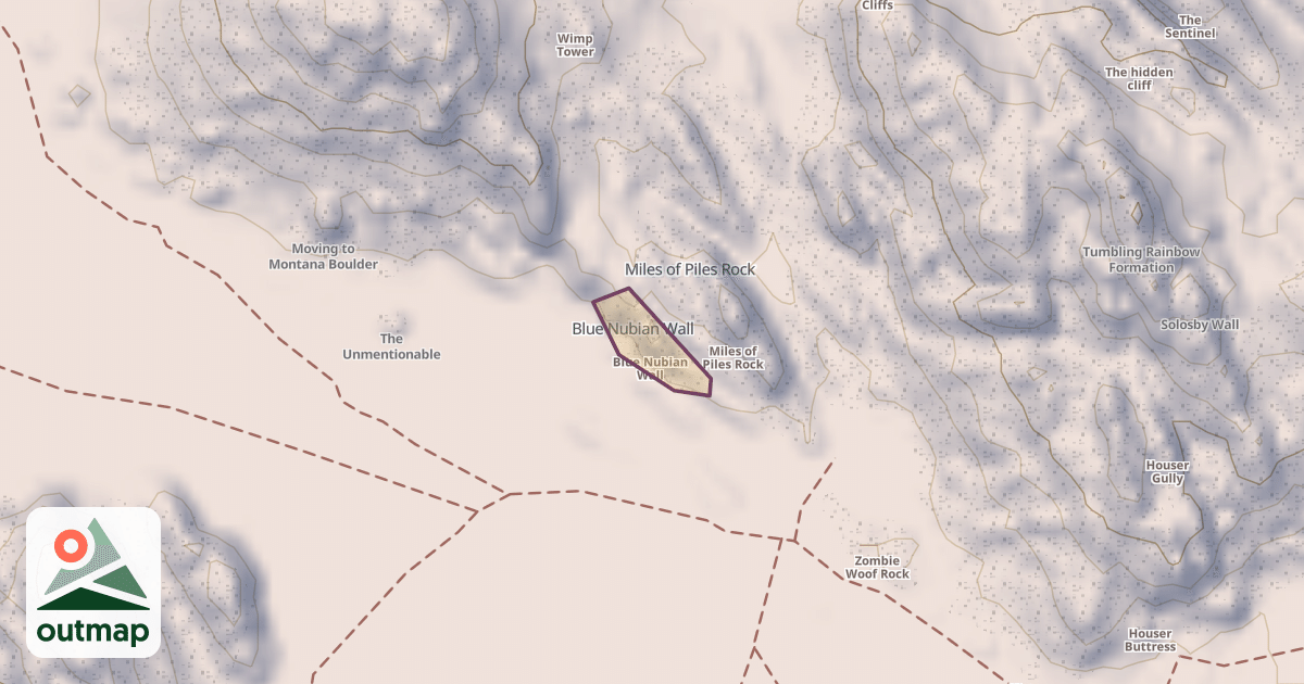 Map of Blue Nubian Wall