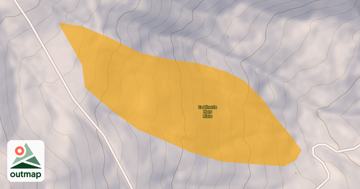Map of La Directe Hors Piste