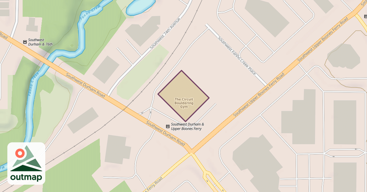 Map of The Circuit Bouldering Gym