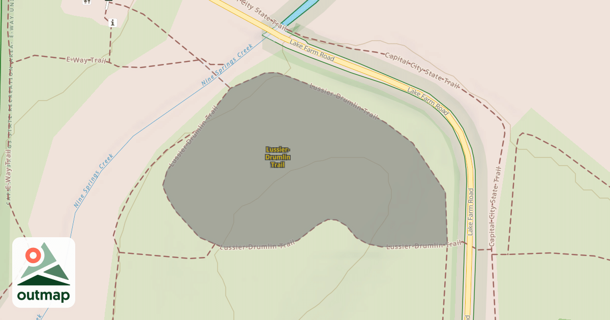 Map of Lussier-Drumlin Trail