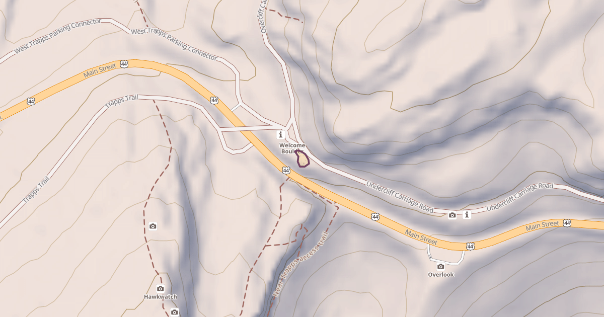 Map preview of Trapps Boulders