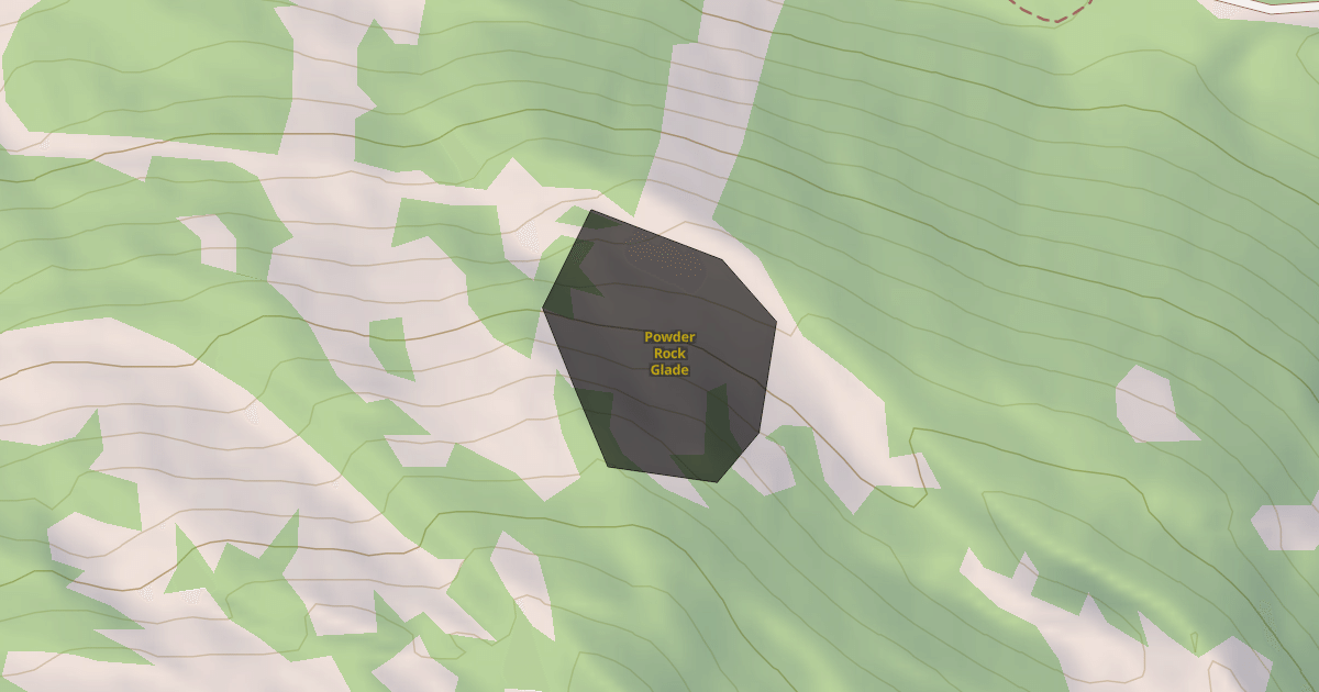 Map preview of Powder Rock Glade