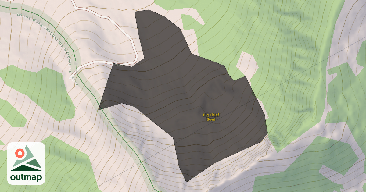 Map of Big Chief Bowl