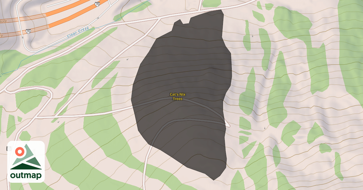 Map of Cat's Nix Trees