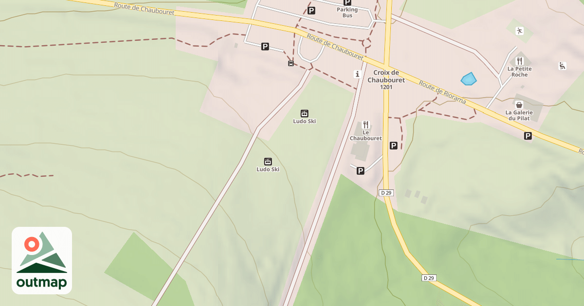 Map of Ludo ski