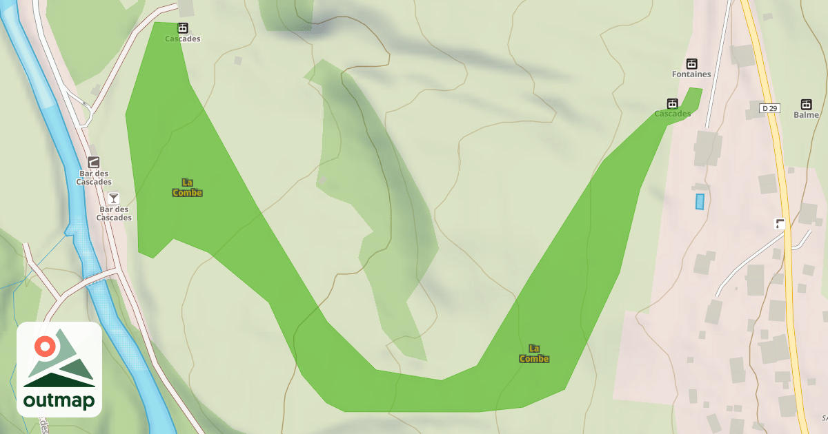 Map of La Combe