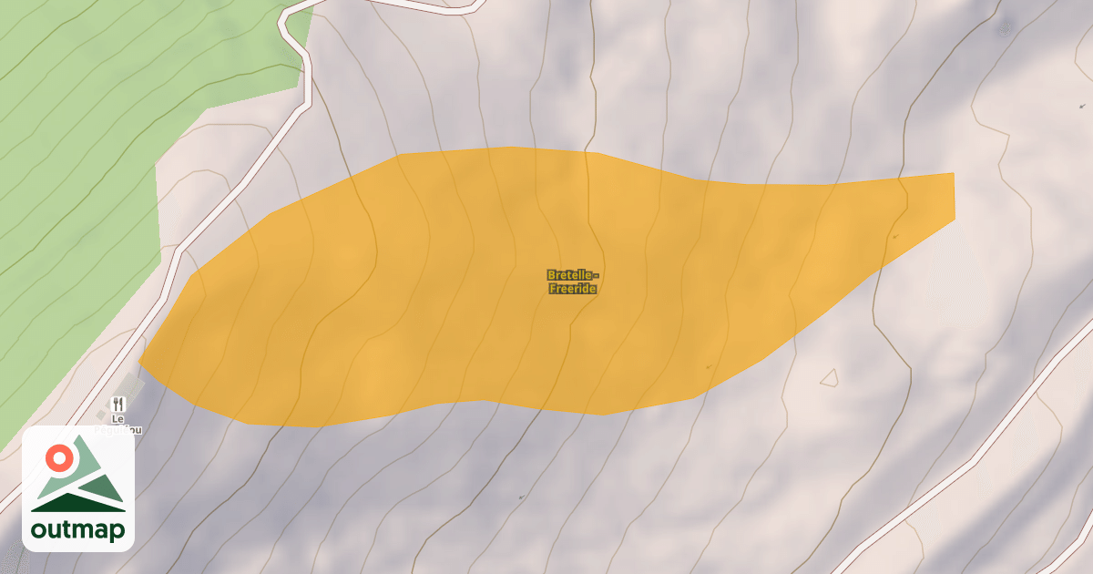 Map of Bretelle - Freeride