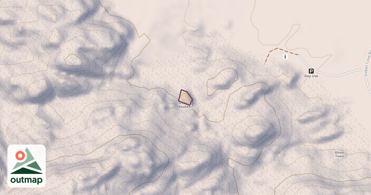 Map of Iceberg Boulder