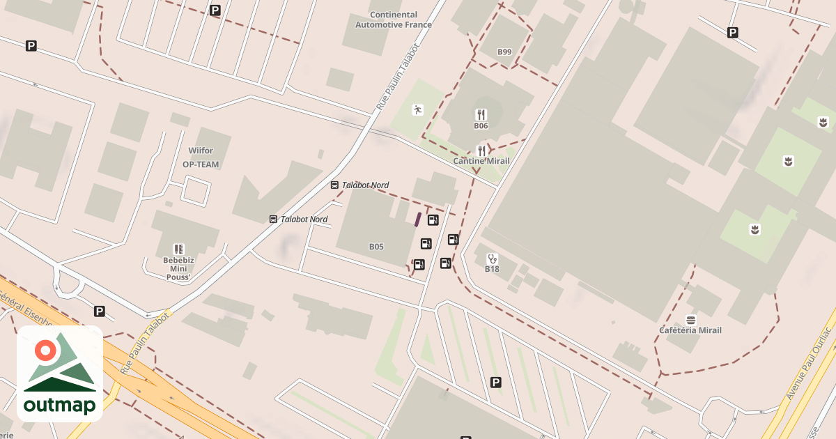 Map of Climbing Wall
