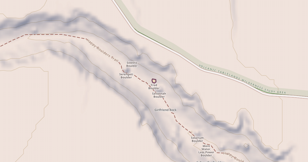 Map preview of Fred Boulder