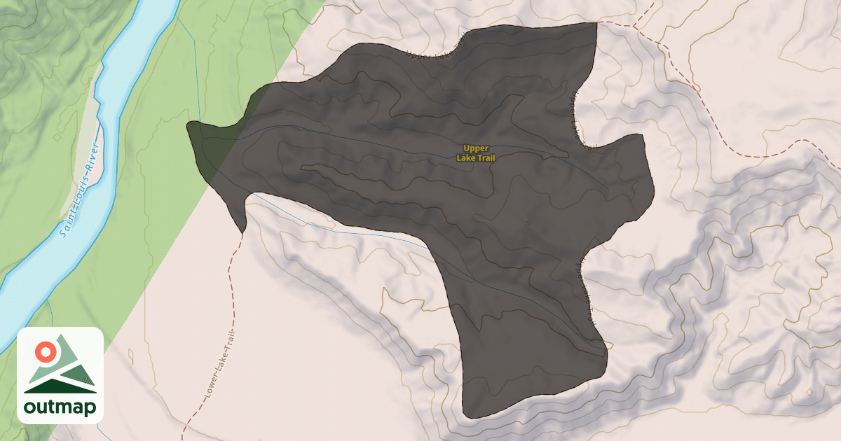 Map of Upper Lake Trail