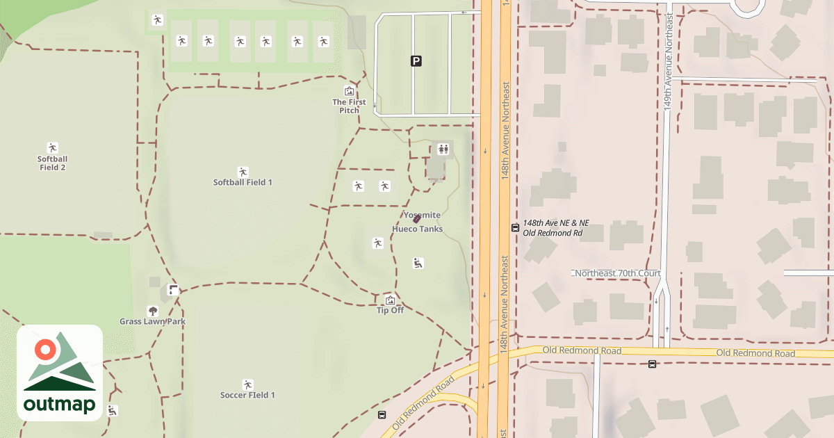 Map of Hueco Tanks