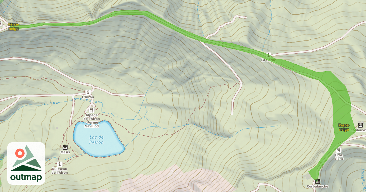 Map of Perce-neige