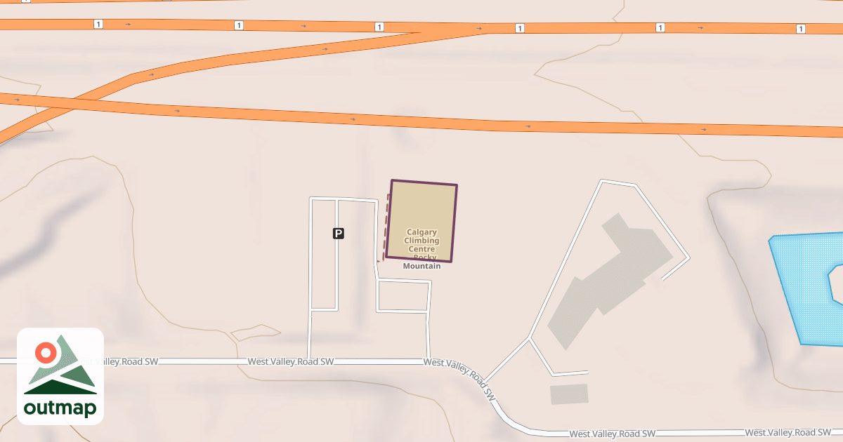 Map of Calgary Climbing Centre – Rocky Mountain
