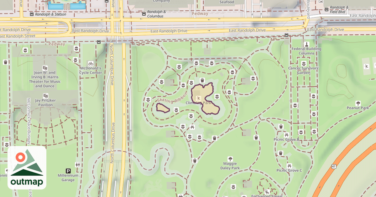 Map of Climbing Park