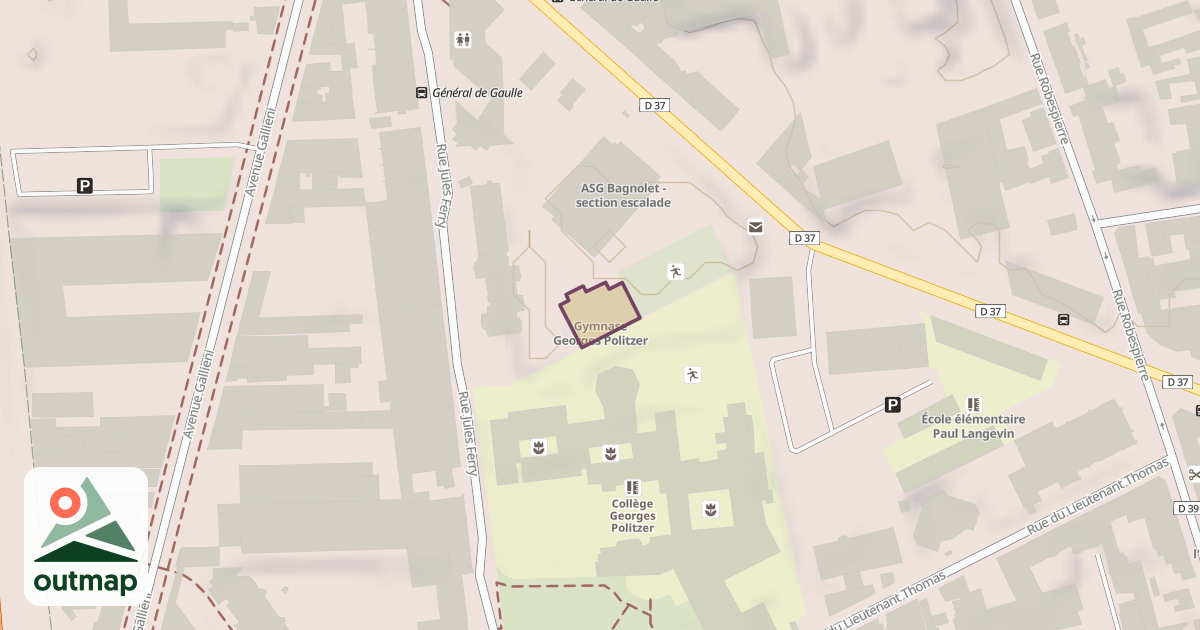 Map of Gymnase Georges Politzer