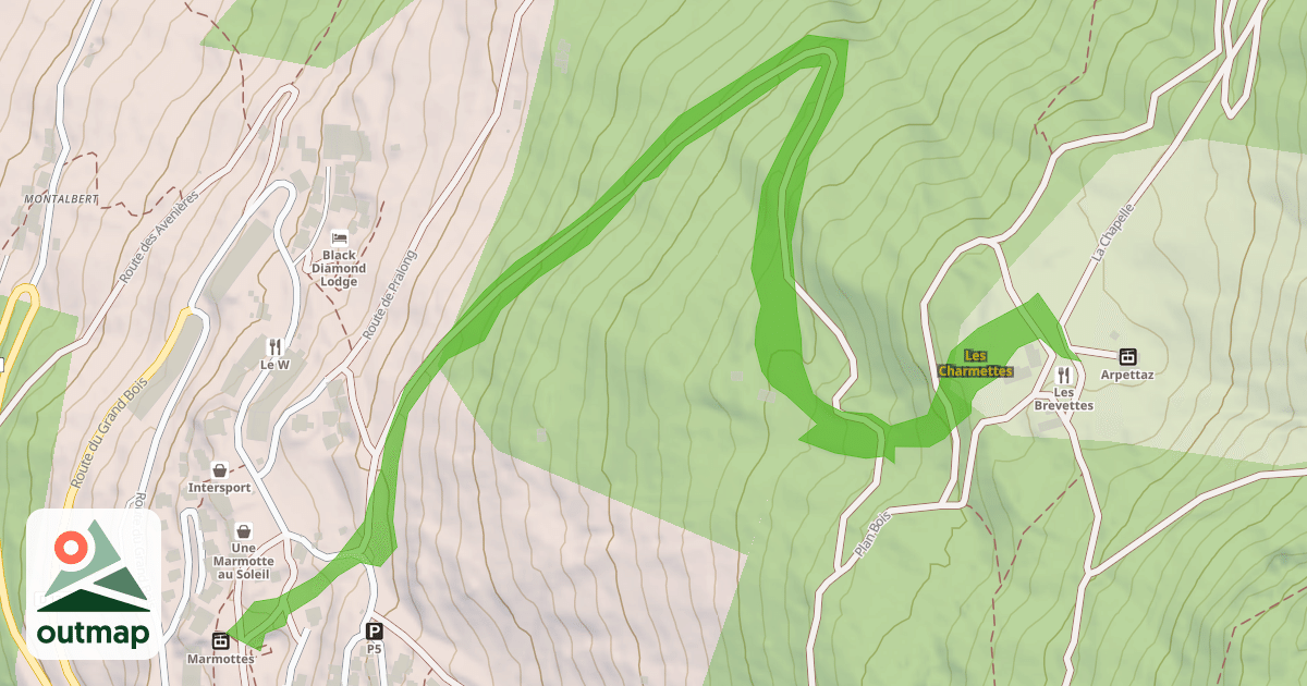Map of Les Charmettes