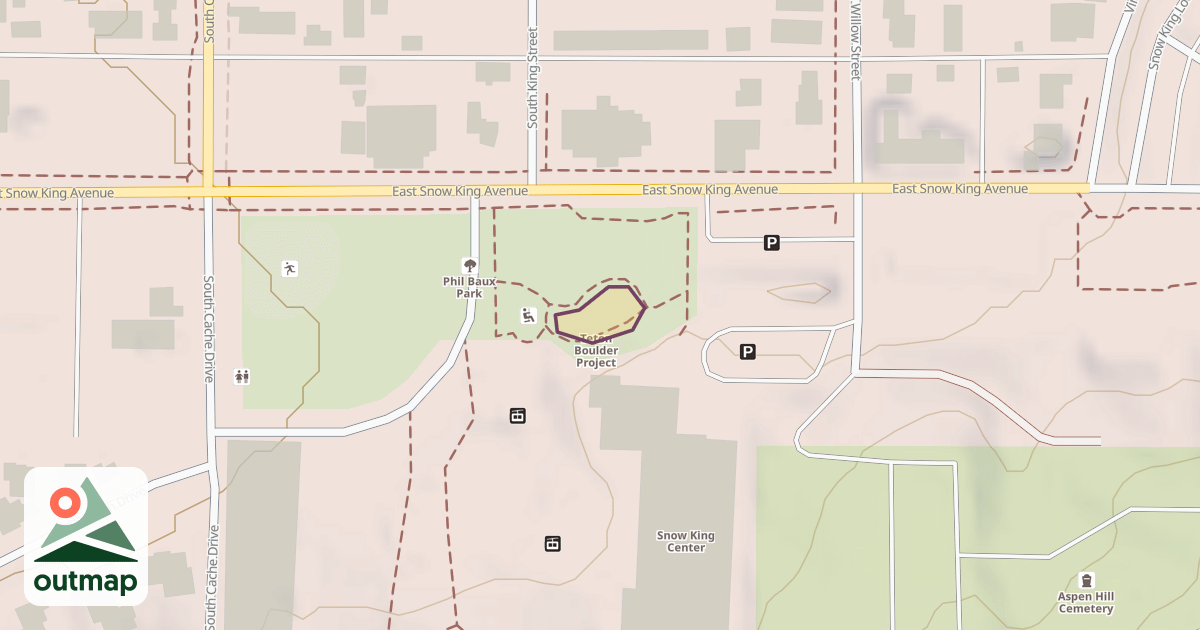 Map of Teton Boulder Project